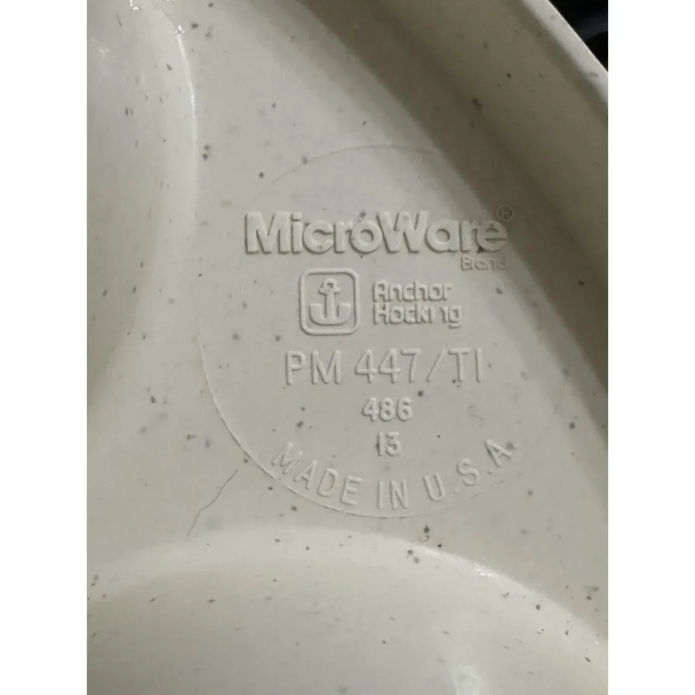EUC Anchor Hocking Vintage MicroWare Microwave 6 Muffin Cupcake Pan PM447/T1 USA